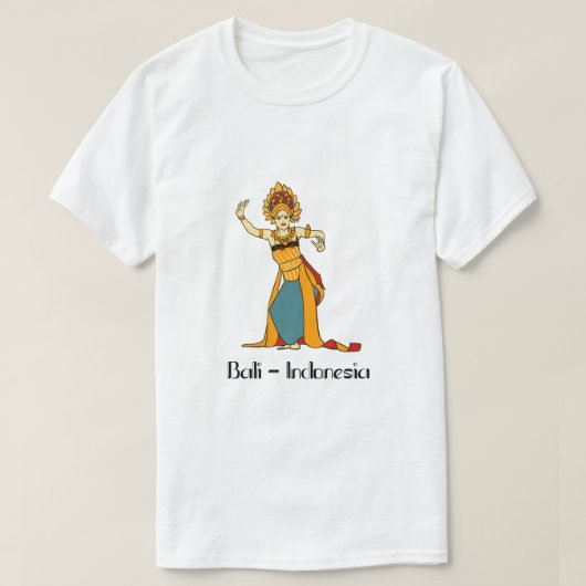 Balinese Women Dancer Indonesia T-Shirt (Design vorne)