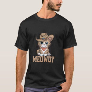 Balinesen-Katze Meowdy Cowboyhut Halstuch T-Shirt