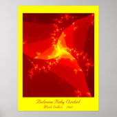 balinesisch Ruby Orchid (gelb) Poster (Vorne)