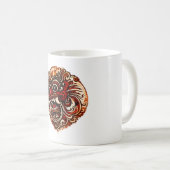 Balinesische Barong Kunst Tasse (VorderseiteRechts)
