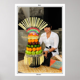 balinesische Frau Poster