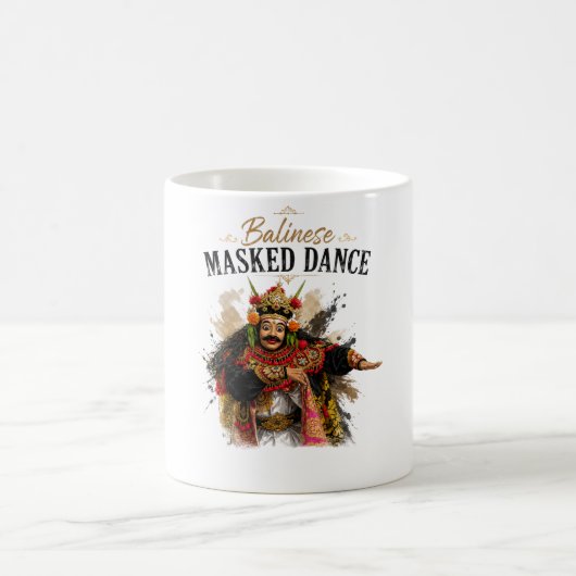 Balinesische Maskentanz-Tasse Kaffeetasse (Mittel)