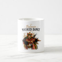 Balinesische Maskentanz-Tasse