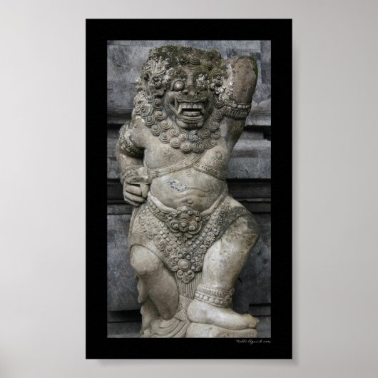 balinesische Statue Poster (Vorne)