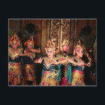 balinesische Tanzaufführung Postkarte<br><div class="desc">balinesische Tanzaufführung</div>