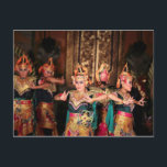 balinesische Tanzaufführung Postkarte<br><div class="desc">balinesische Tanzaufführung</div>