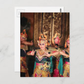 balinesische Tanzaufführung Postkarte (Vorne/Hinten)