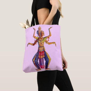 Balinesische Tänzer drucken Tasche