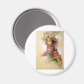balinesische Tänzerin Magnet (Vorderseite/Rückseite)