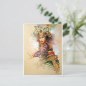 balinesische Tänzerin Postkarte (Stehend Vorderseite)