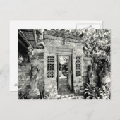balinesisches Tor Postkarte (Vorne/Hinten)