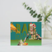 Bali's Grace: Eine Tänzerin-Elegance Feiertagspostkarte (Stehend Vorderseite)