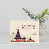 Balis Stille Folien Feiertagspostkarte (Stehend vorne)