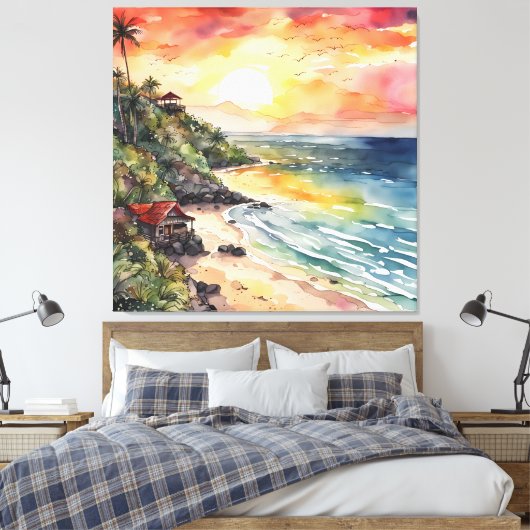 Balis Sunset Serenade Leinwanddruck (Insitu (Schlafzimmer))