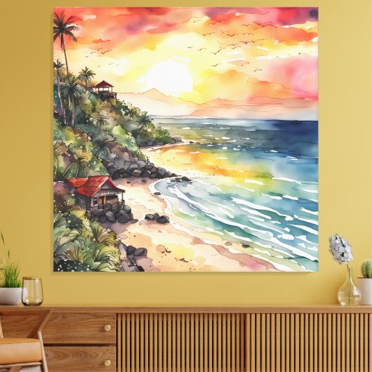 Balis Sunset Serenade Leinwanddruck (Insitu (Wohnzimmer))