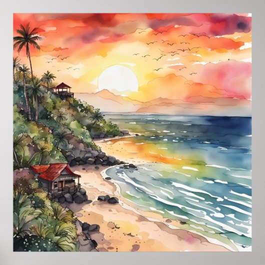 Balis Sunset Serenade Poster (Vorne)