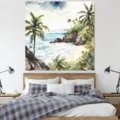 Balis tropischer Strand Leinwanddruck (Insitu (Schlafzimmer))