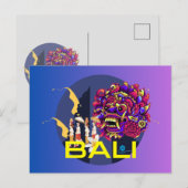 "Balis verzauberter Barong: Eine bezaubernde Postk Postkarte (Vorne/Hinten)