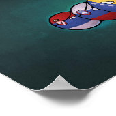 Balkan Countryballs Poster (Ecke)