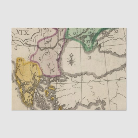 Balkan-Halbinsel 3 Seidenpapier (Vorderseite)
