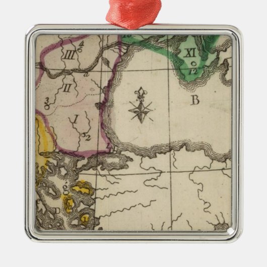 Balkan-Halbinsel 3 Silbernes Ornament (Vorne)