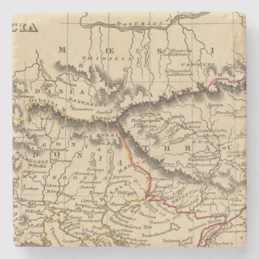 Balkan-Halbinsel 5 Steinuntersetzer (Vorderseite)