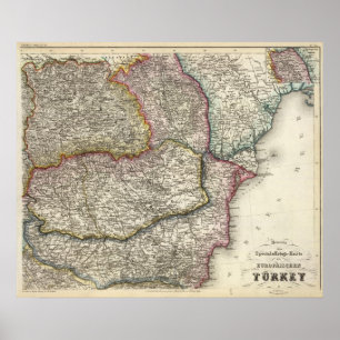 Balkan-Halbinsel, Bulgarien Poster