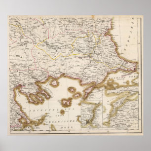 Balkan-Halbinsel, die Türkei, Bulgarien Poster