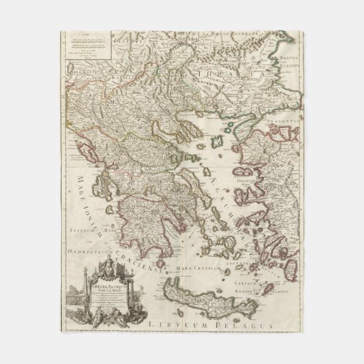 Balkan-Halbinsel, Griechenland, Mazedonien Fleecedecke (Vorderseite)