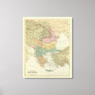 Balkan-Halbinsel Leinwanddruck