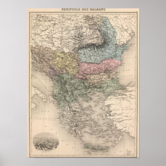 Balkan Peninsula Poster (Vorne)