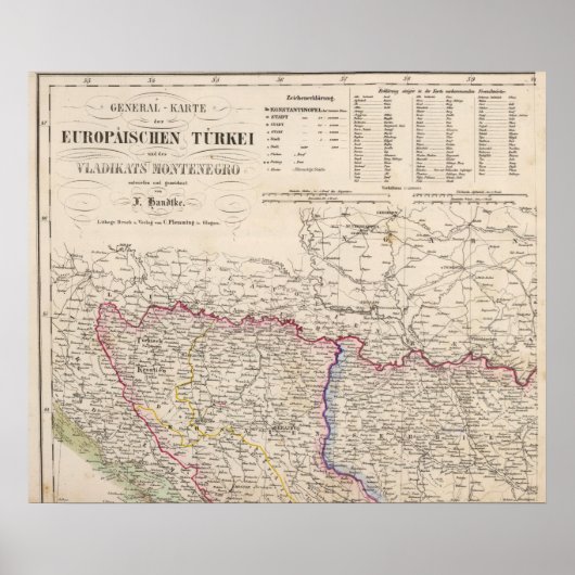 Balkan Peninsula, Turkey, Bosnia Poster (Vorne)