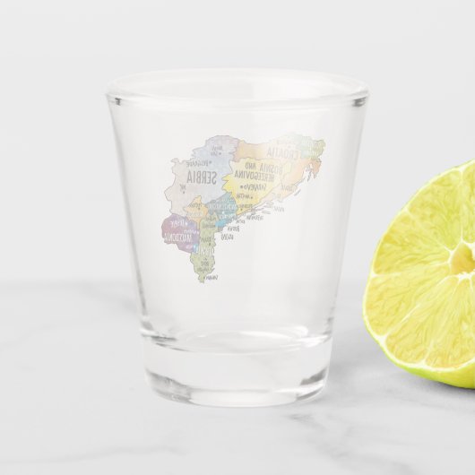 Balkan-Schießglas Schnapsglas (Rückseite)