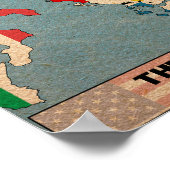 Balkan während des Kalten Krieges Poster (Ecke)