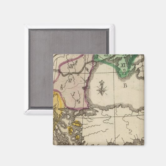 Balkanhalbinsel 3 magnet (Vorderseite/Rückseite)