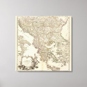 Balkanhalbinsel 4 leinwanddruck