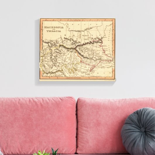 Balkanhalbinsel 5 leinwanddruck (Insitu (Wohnzimmer))