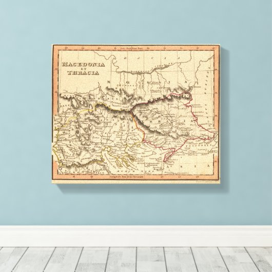 Balkanhalbinsel 5 leinwanddruck (Insitu (Holzboden))