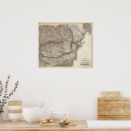 Balkanhalbinsel, Bulgarien Poster (Küche)