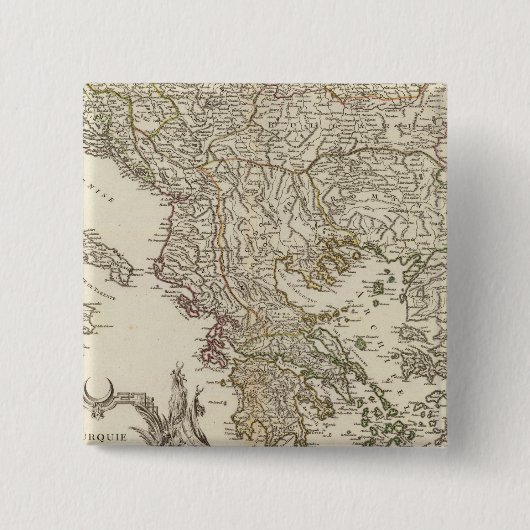 Balkanhalbinsel Button (Vorderseite)