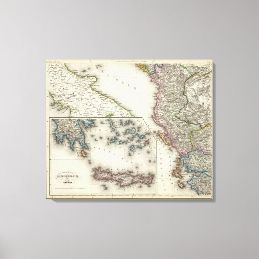 Balkanhalbinsel, Griechenland Leinwanddruck (Vorderseite)