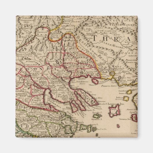 Balkanhalbinsel, Griechenland, Mazedonien 3 Magnet (Vorne)