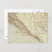 Balkanhalbinsel, Kroatien, Slowenien Postkarte (Vorne/Hinten)
