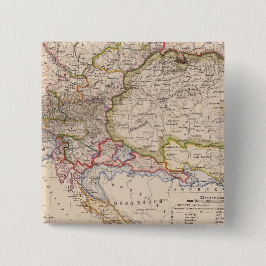 Balkanhalbinsel, Österreich, Ungarn Button (Vorderseite)