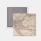 Balkanhalbinsel, Österreich, Ungarn Magnet (Vorderseite/Rückseite)