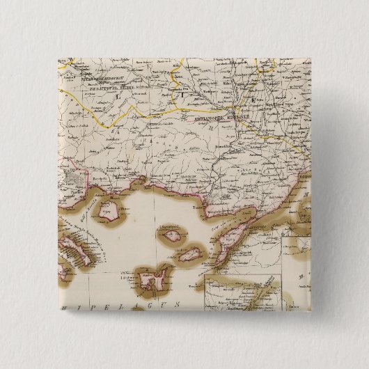 Balkanhalbinsel, Türkei, Bulgarien Button (Vorderseite)