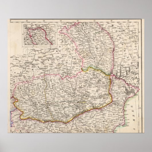 Balkanhalbinsel, Türkei, Rumänien Poster (Vorne)