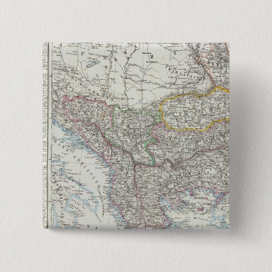 Balkanhalbinsel, Türkei, Serbien, Europa Button (Vorderseite)
