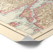 Balkanhalbinsel und Konstantinopel-Karte Poster (Ecke)