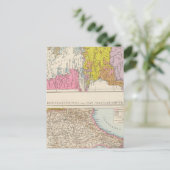 Balkanhalbinsel und Konstantinopel-Karte Postkarte (Stehend Vorderseite)